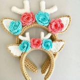 Animal Headband Pattern Bundle - crochet animal ear crochet pattern - deer headband - unicorn headband- bear headband - fox headband - bunny