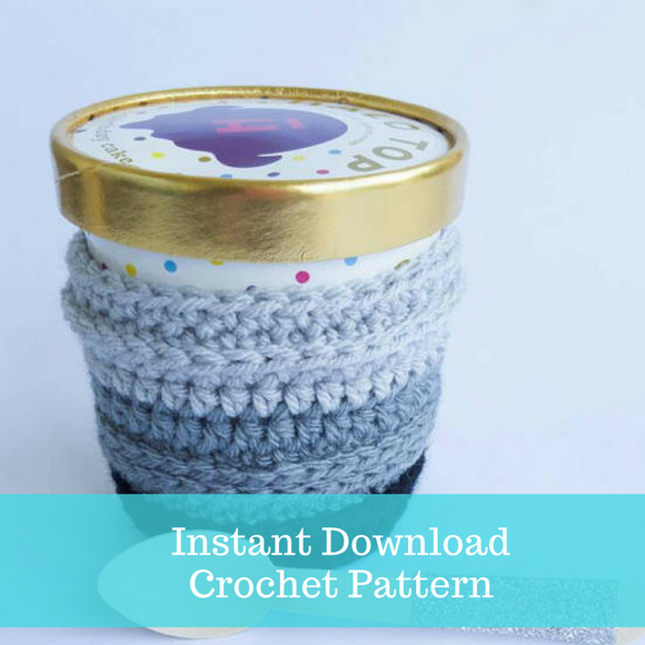 Ombre Ice Cream Pint Cozy Crochet Pattern