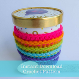 Rainbow Ice Cream Cozy Crochet Pattern