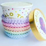 Rainbow Ice Cream Cozy Crochet Pattern
