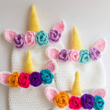 Crochet Unicorn Hat Pattern - crochet baby hat - crochet instant download- crochet newborn prop pattern