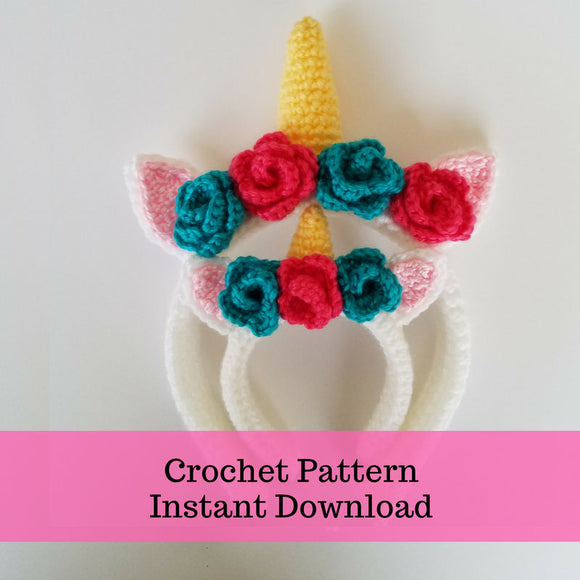 Unicorn Headband Crochet Pattern
