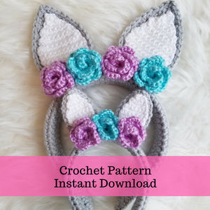 Bunny Headband Crochet Pattern